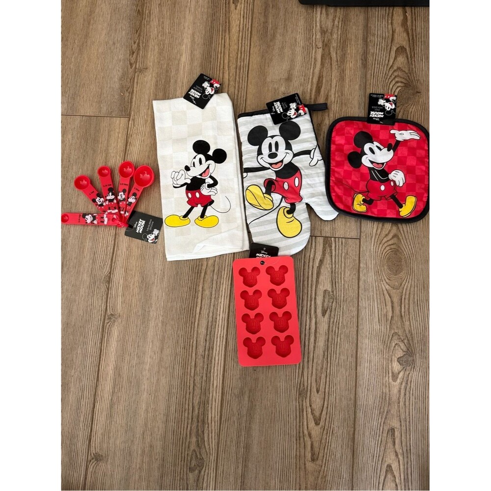 Disney Mickey Mouse Kitchen Accessory Set - Red/Black/White/Yellow
